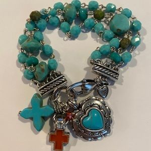 Brighton Turquoise Charm Bracelet